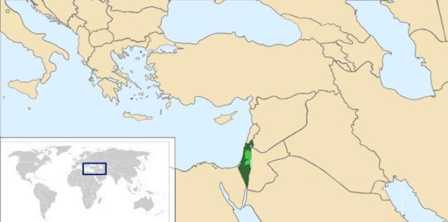 מיקומה של ישראל